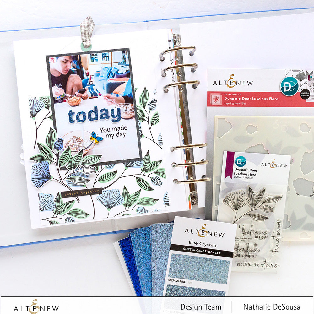 Cardstock Sparkling Twilight Glitter Gradient Cardstock Bundle