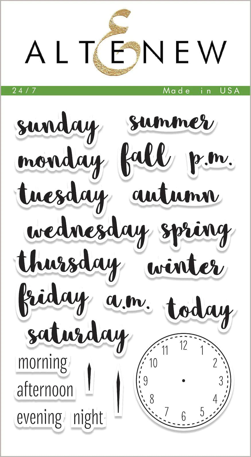 Clear Stamps 24/7 Stamp Set