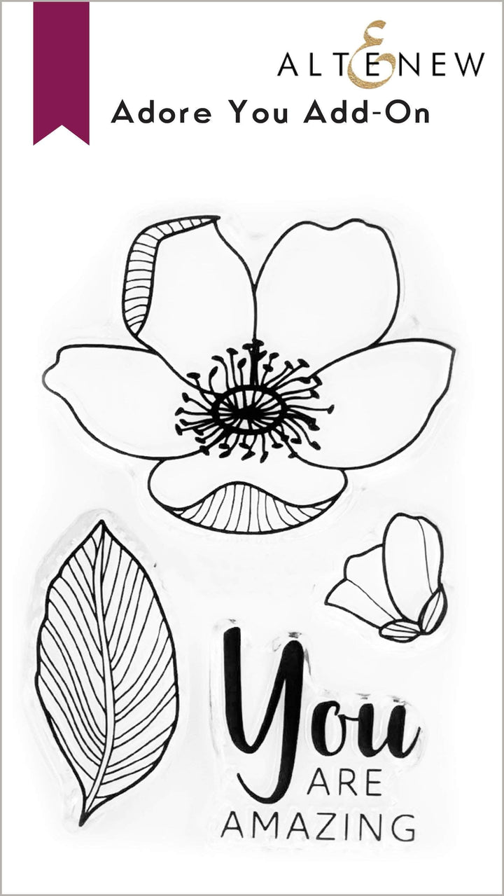 Clear Stamps Adore You Add-On Stamp Set