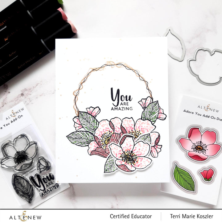 Clear Stamps Adore You Add-On Stamp Set