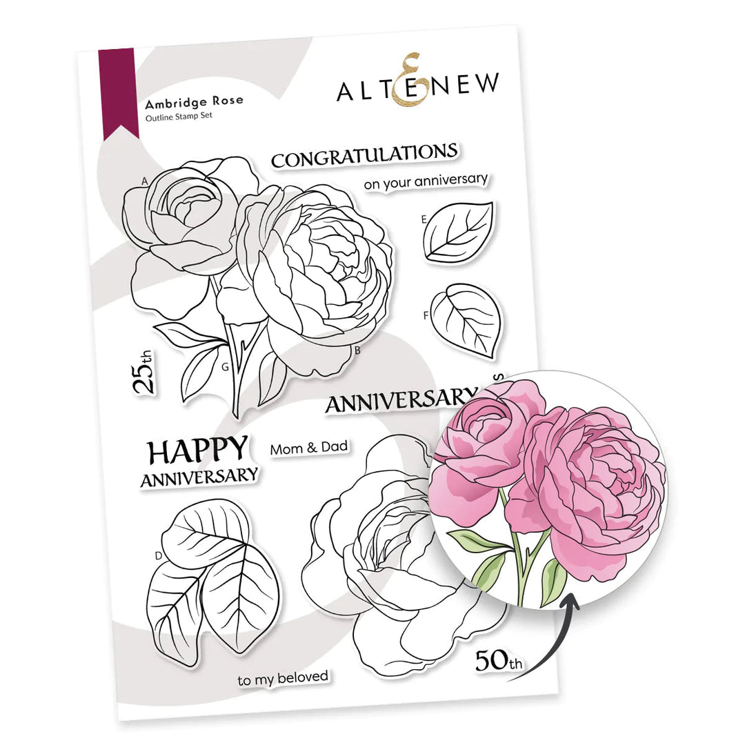 Clear Stamps Ambridge Rose Stamp Set