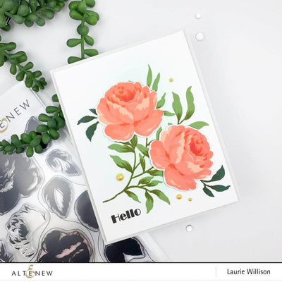 Clear Stamps Antique Roses Stamp Set