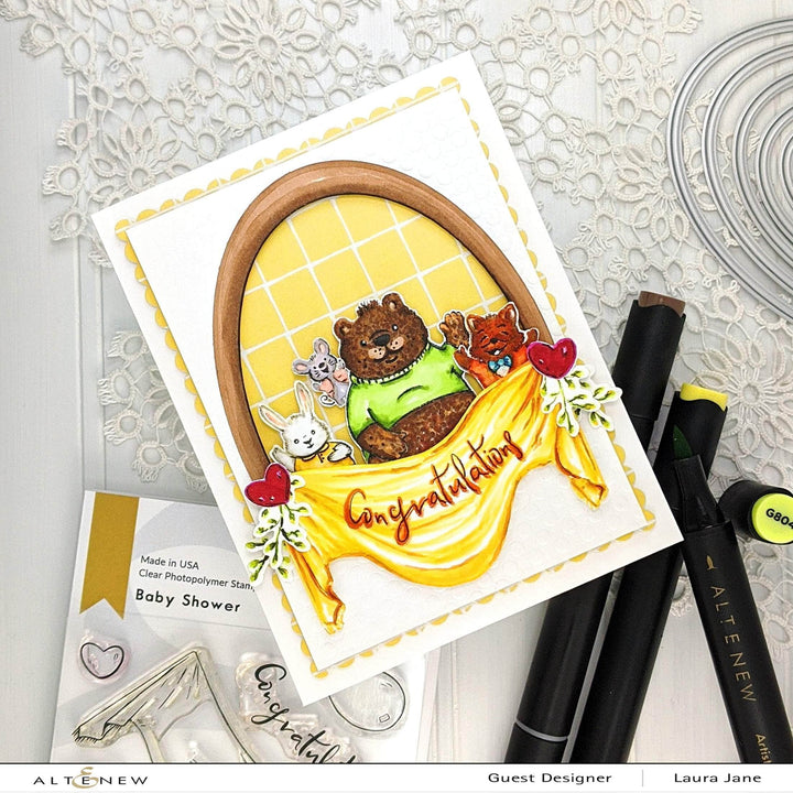 Clear Stamps Baby Shower Stamp Set