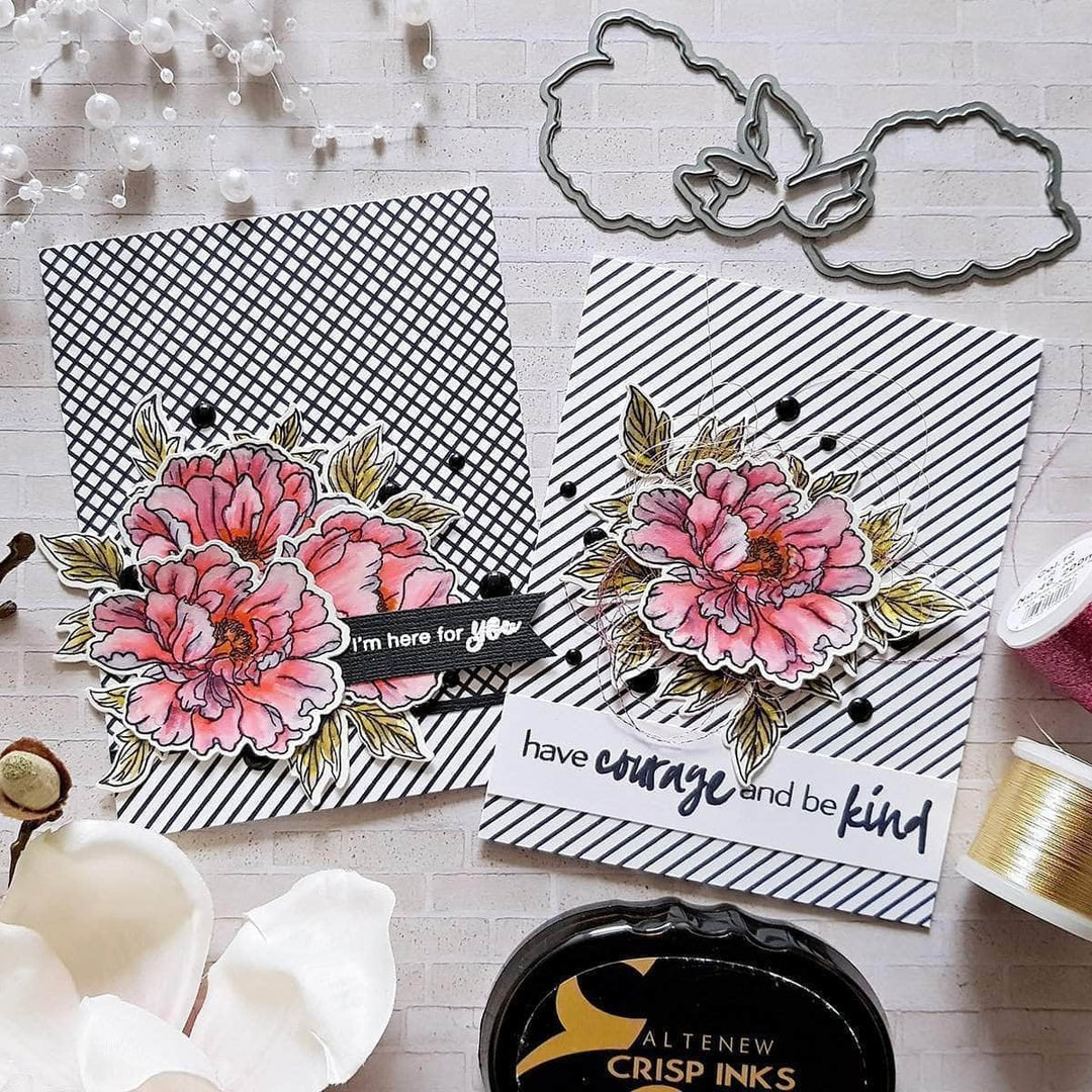 Clear Stamps Beautiful Peony Stamp Set
