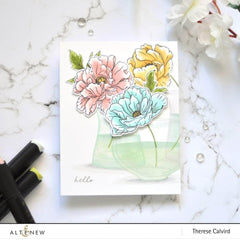 Clear Stamps Beautiful Peony Stamp Set