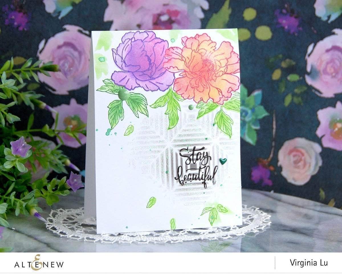 Clear Stamps Beautiful Peony Stamp Set