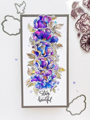 Clear Stamps Beautiful Peony Stamp Set