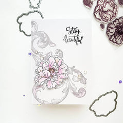 Clear Stamps Beautiful Peony Stamp Set