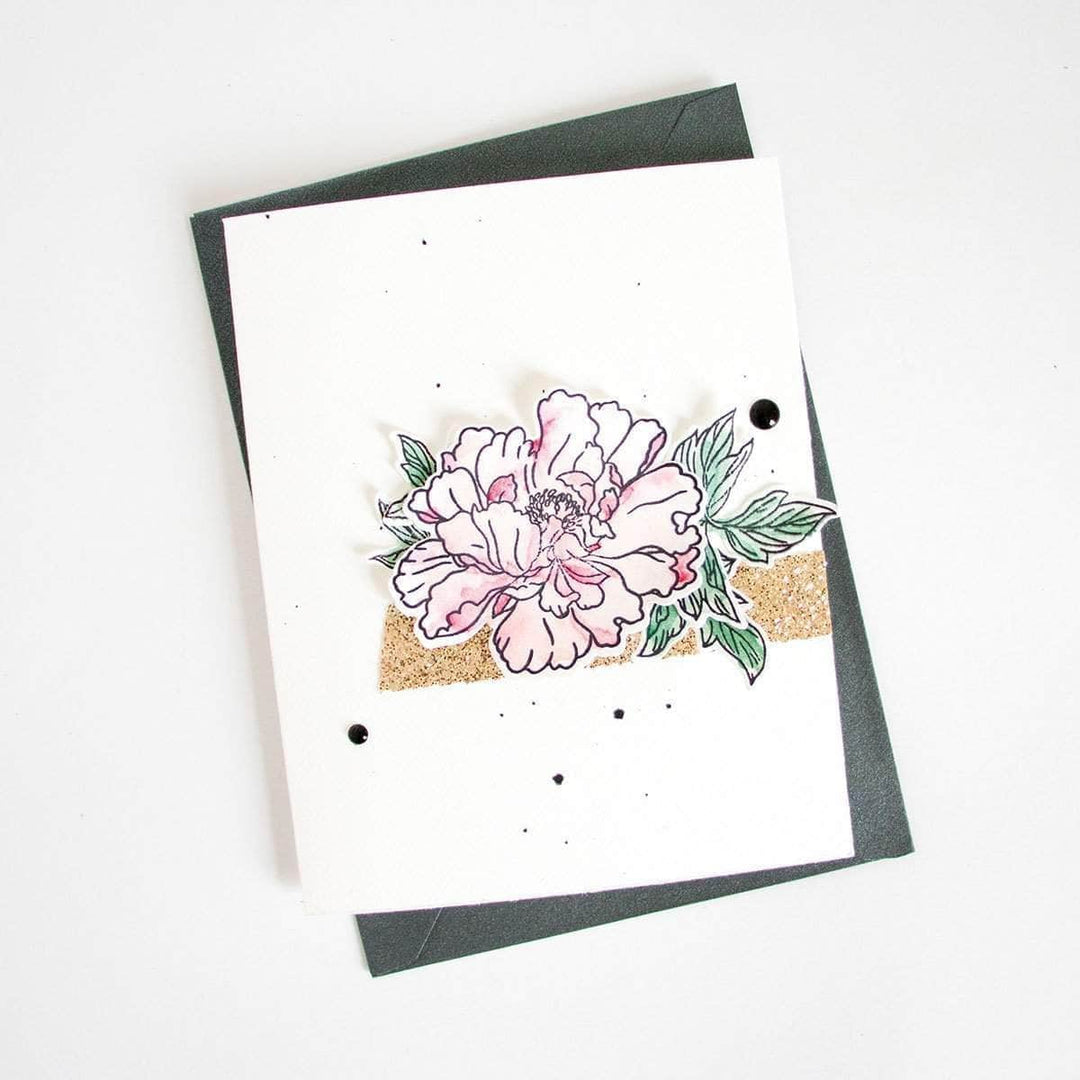 Clear Stamps Beautiful Peony Stamp Set