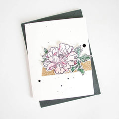 Clear Stamps Beautiful Peony Stamp Set