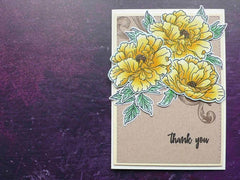 Clear Stamps Beautiful Peony Stamp Set