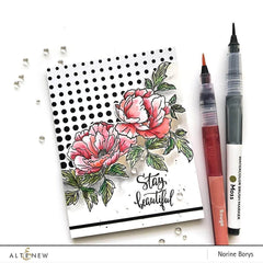 Clear Stamps Beautiful Peony Stamp Set