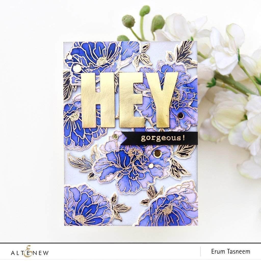 Clear Stamps Beautiful Peony Stamp Set