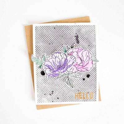 Clear Stamps Beautiful Peony Stamp Set