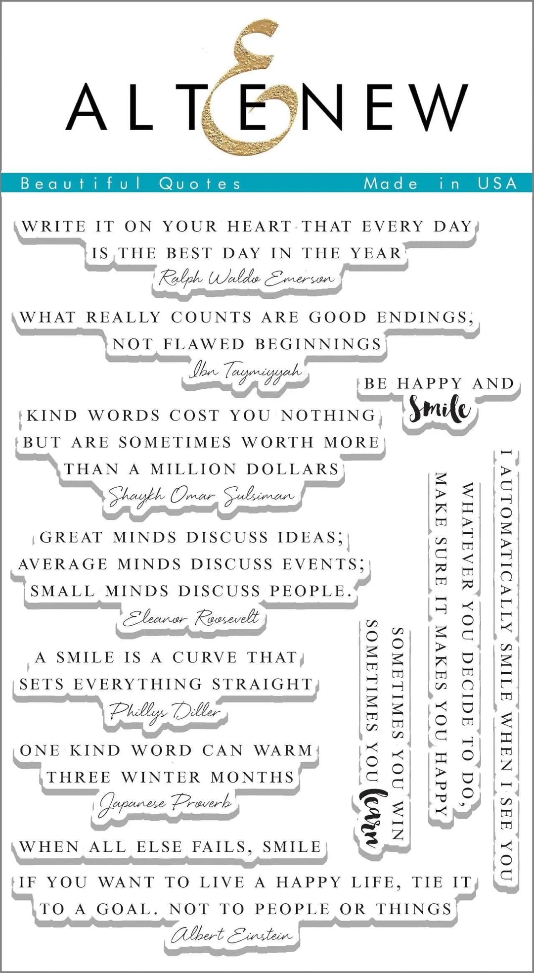 Clear Stamps Beautiful Quotes Stamp Set