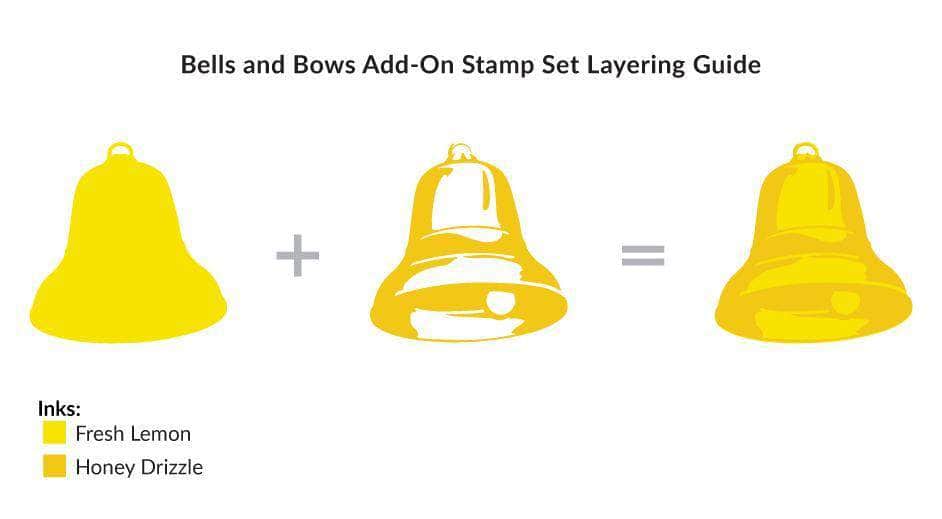 Clear Stamps Bells and Bows Add-On Stamp Set