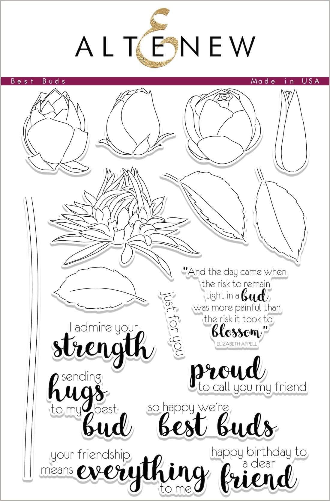 Clear Stamps Best Buds Stamp Set