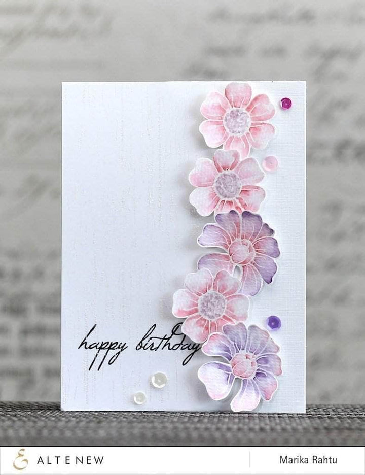 Clear Stamps Birthday Greetings Stamp Set