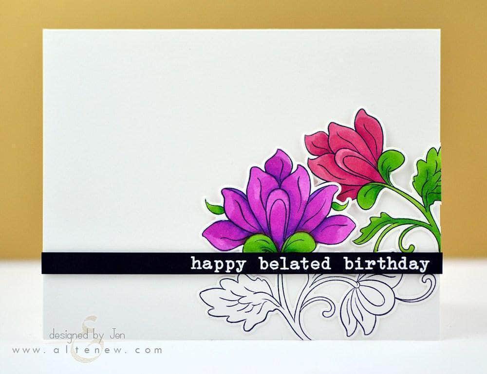 Clear Stamps Birthday Greetings Stamp Set