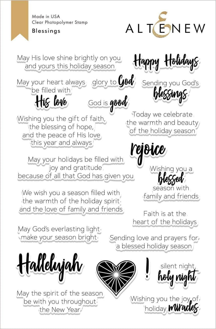 Clear Stamps Blessings Stamp Set