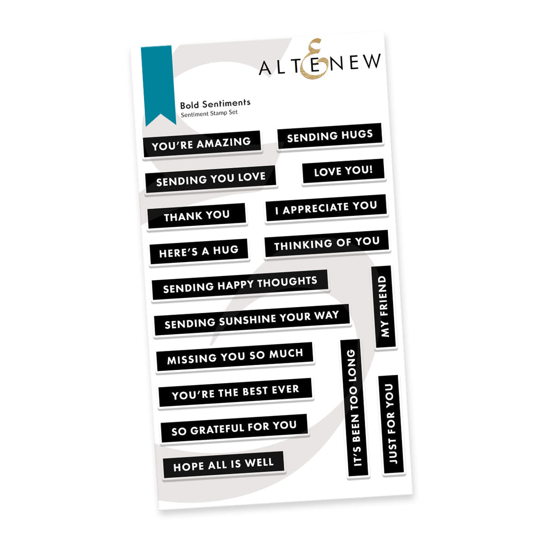 Clear Stamps Bold Sentiments Stamp Set