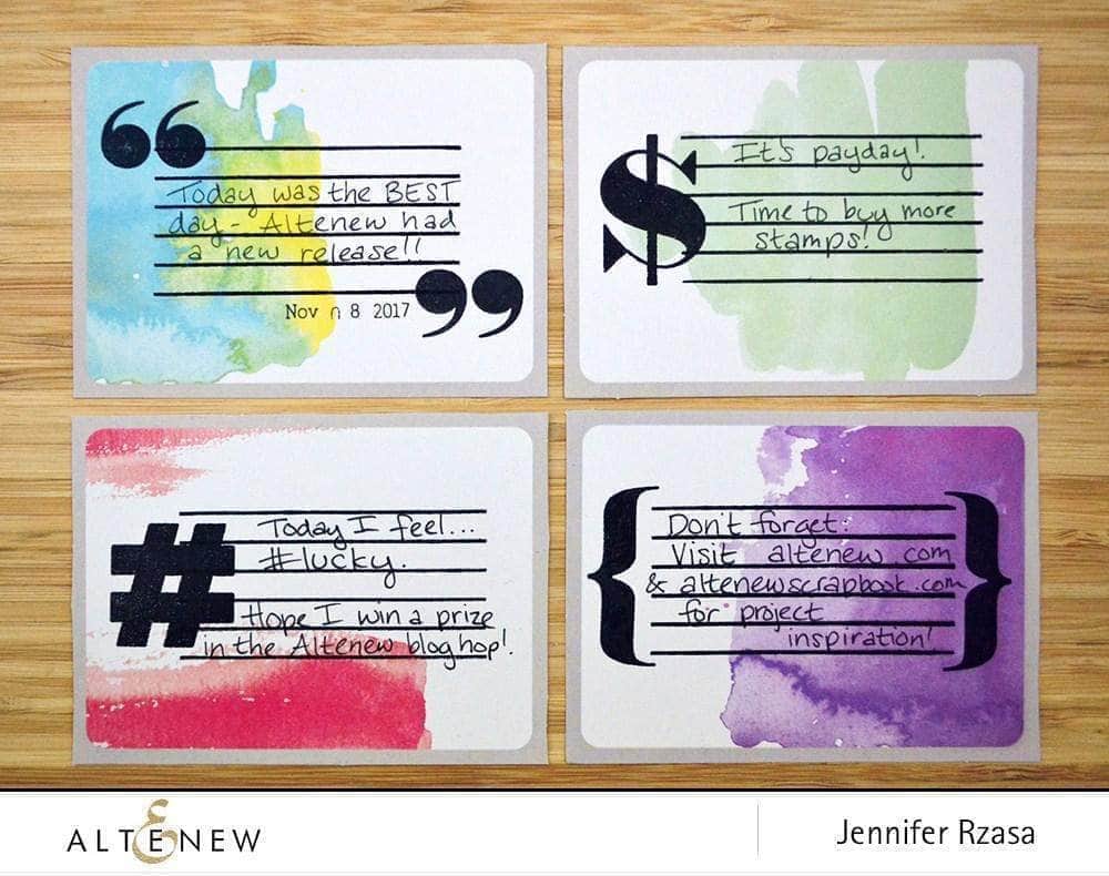 Clear Stamps Bold Type Stamp Set