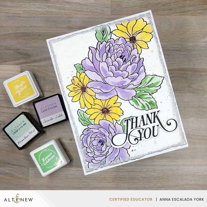 Clear Stamps Cascading Flowers Stamp Set