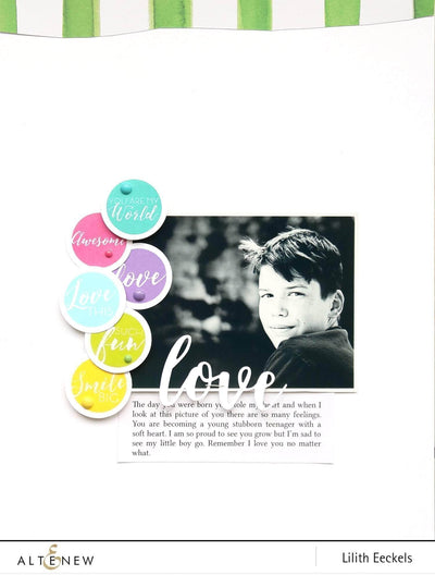 Clear Stamps Circled Sentiments Stamp Set