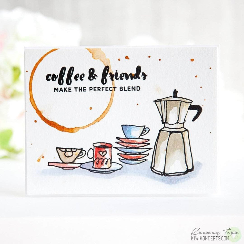 Clear Stamps Coffee Ring Stamp Set