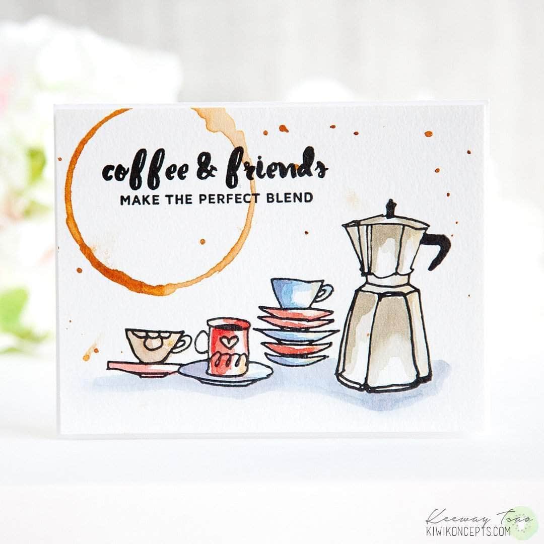 Clear Stamps Coffee Ring Stamp Set