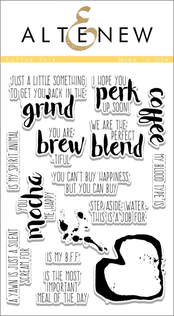 Clear Stamps Coffee Talk Stamp Set