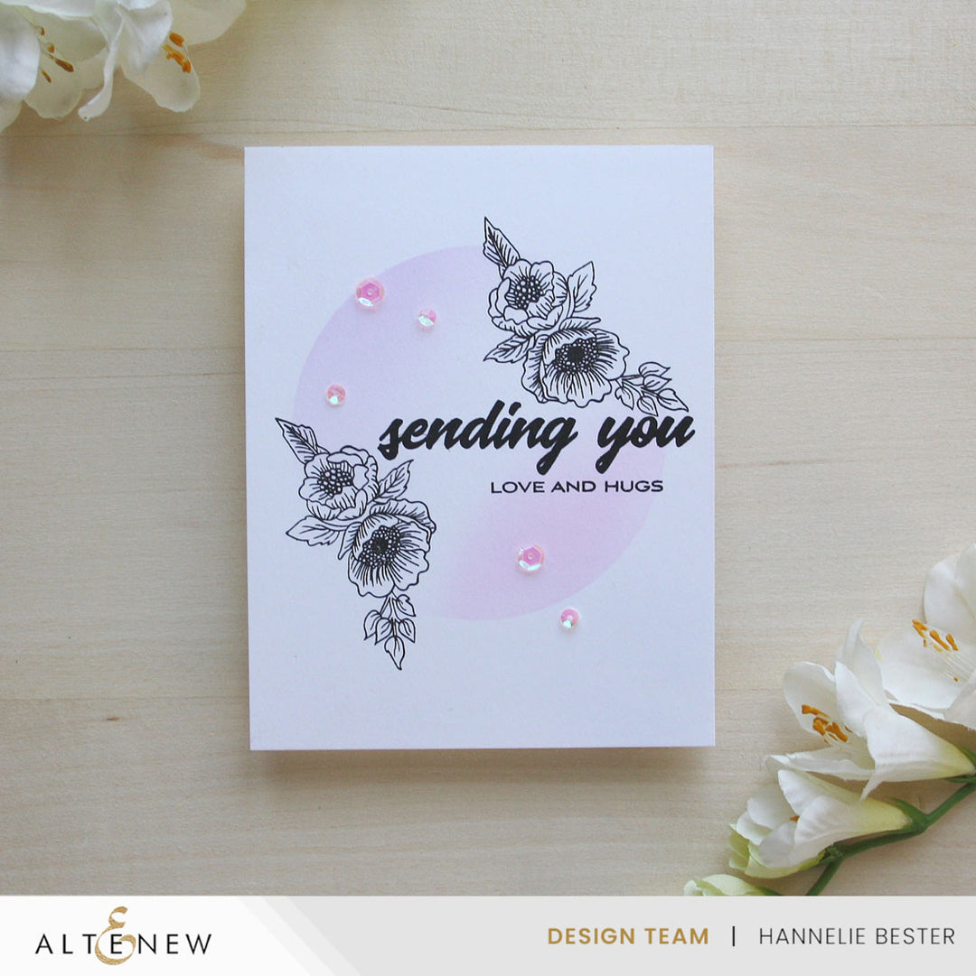 Clear Stamps Cornered Blooms Stamp Set