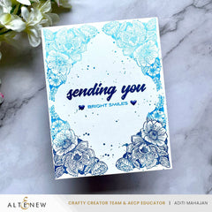 Clear Stamps Cornered Blooms Stamp Set