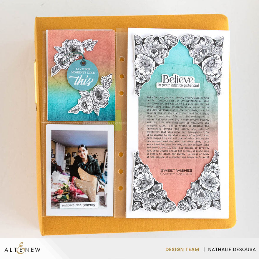 Clear Stamps Cornered Blooms Stamp Set