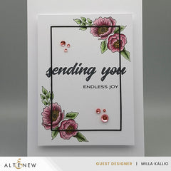 Clear Stamps Cornered Blooms Stamp Set