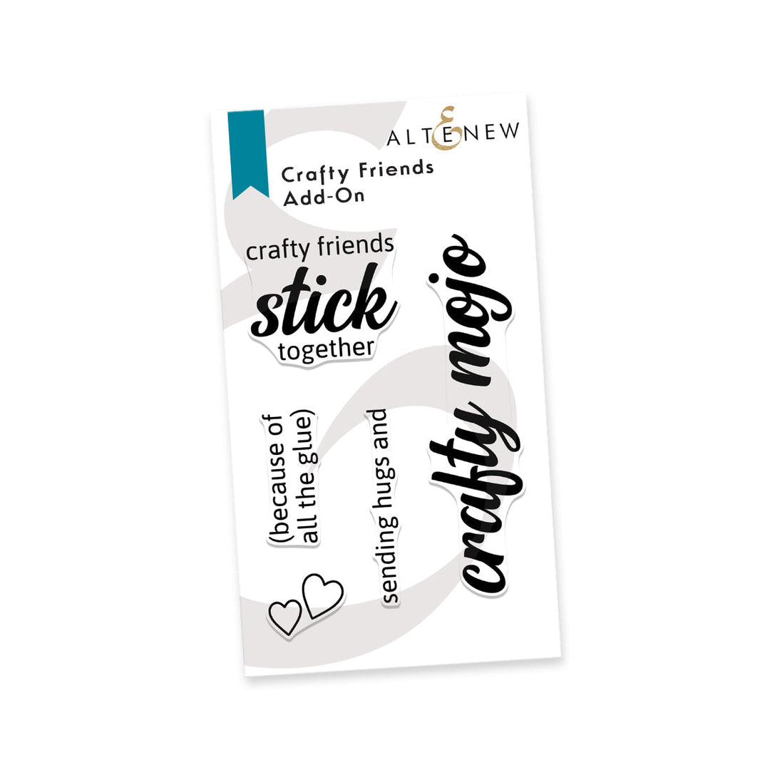 Clear Stamps Crafty Friends Add-On Stamp Set
