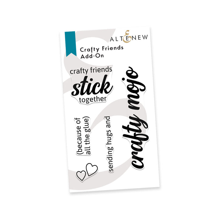 Clear Stamps Crafty Friends Add-On Stamp Set