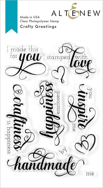 Clear Stamps Crafty Greetings Stamp Set