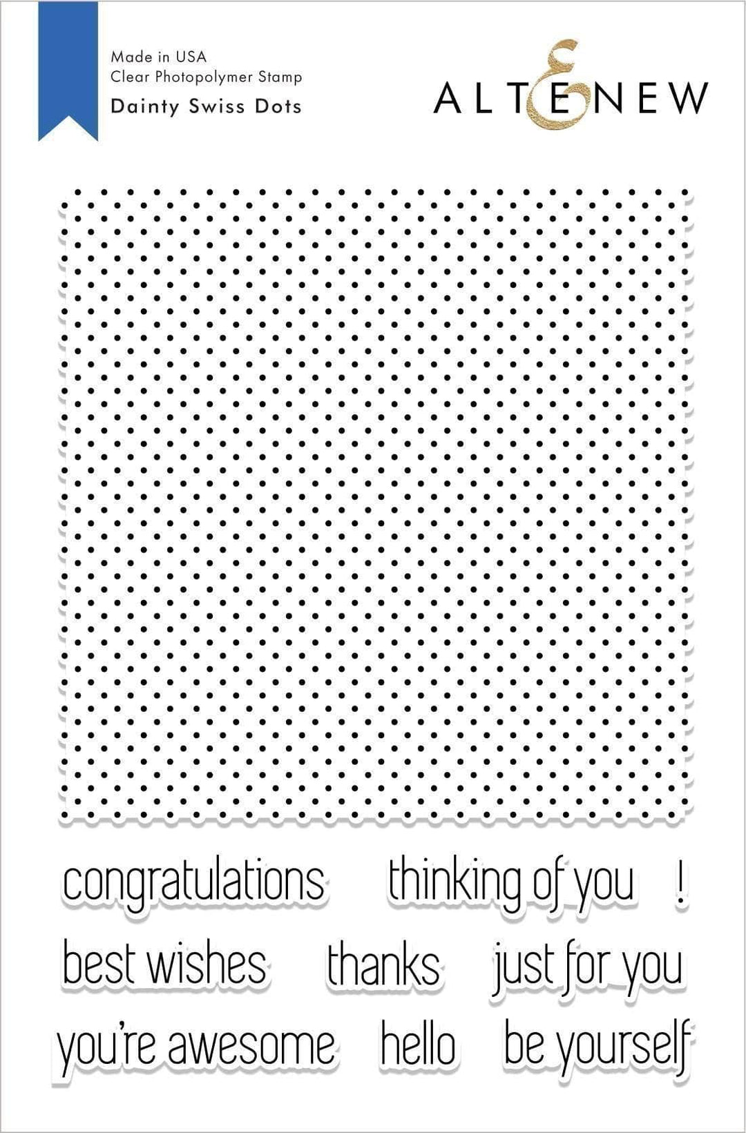 Clear Stamps Dainty Swiss Dots Stamp Set