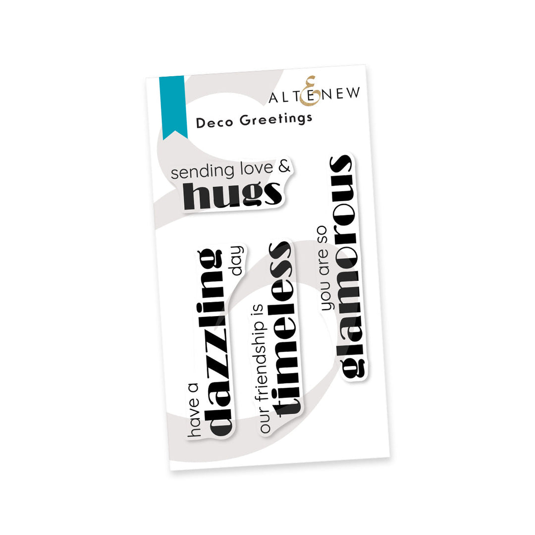 Clear Stamps Deco Greetings Stamp Set