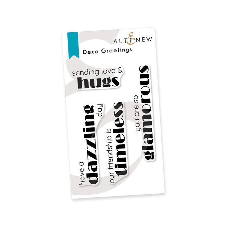 Clear Stamps Deco Greetings Stamp Set