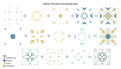 Clear Stamps Delicate Tiles Stamp Set
