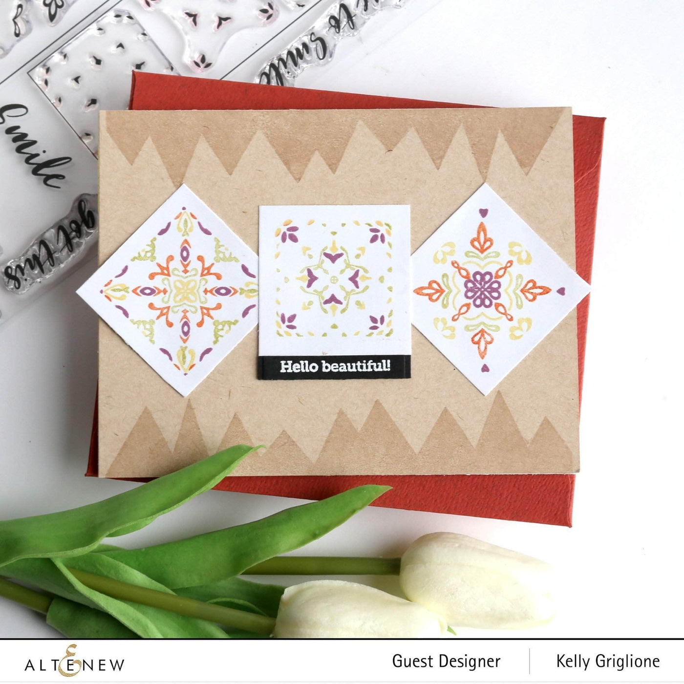 Clear Stamps Delicate Tiles Stamp Set