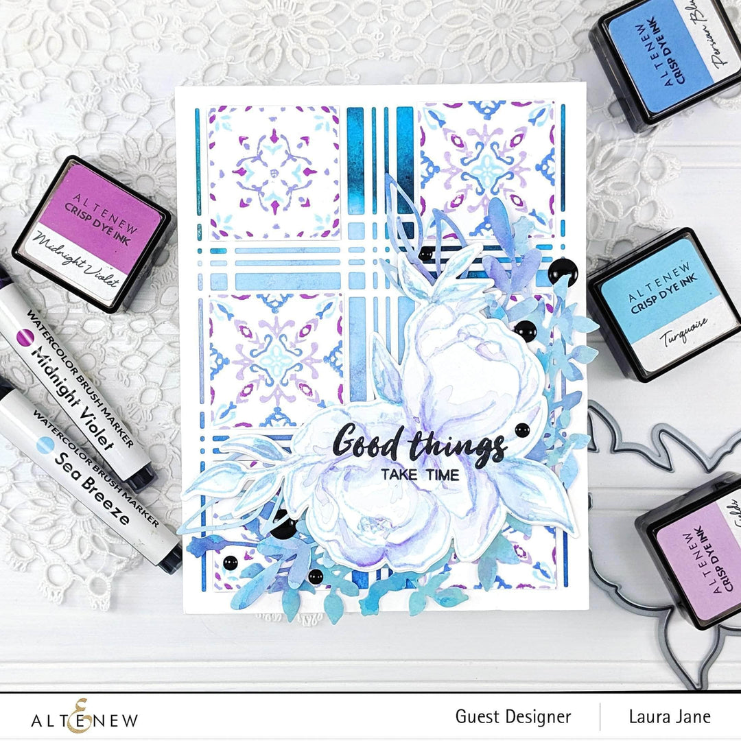 Clear Stamps Delicate Tiles Stamp Set
