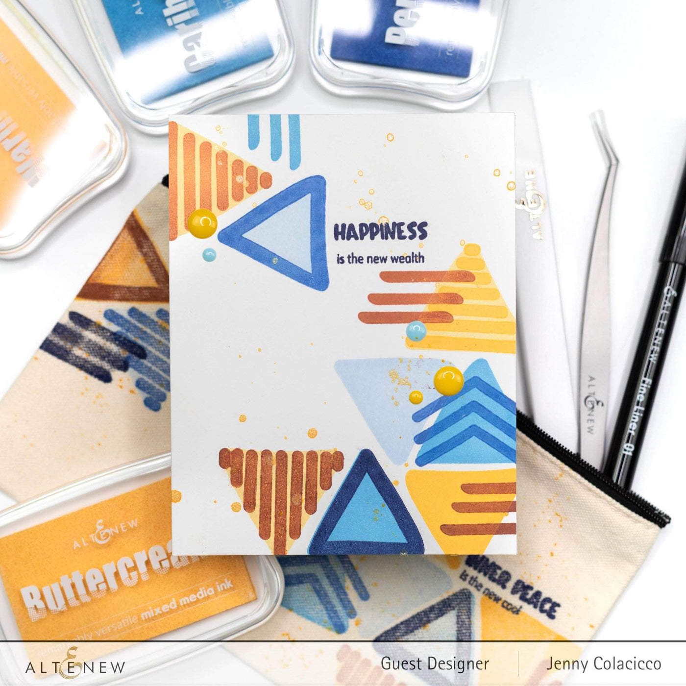 Clear Stamps Doodled Triangles Stamp Set