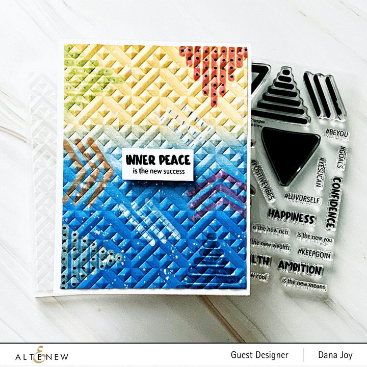 Clear Stamps Doodled Triangles Stamp Set