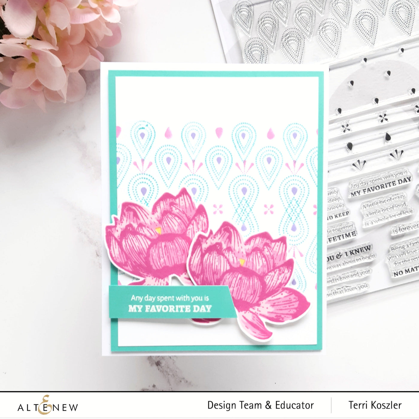 Clear Stamps Dotted Teardrops Stamp Set