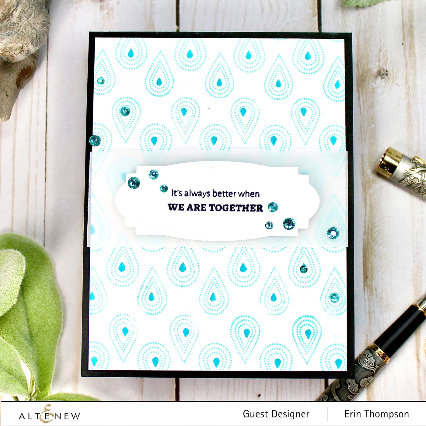 Clear Stamps Dotted Teardrops Stamp Set