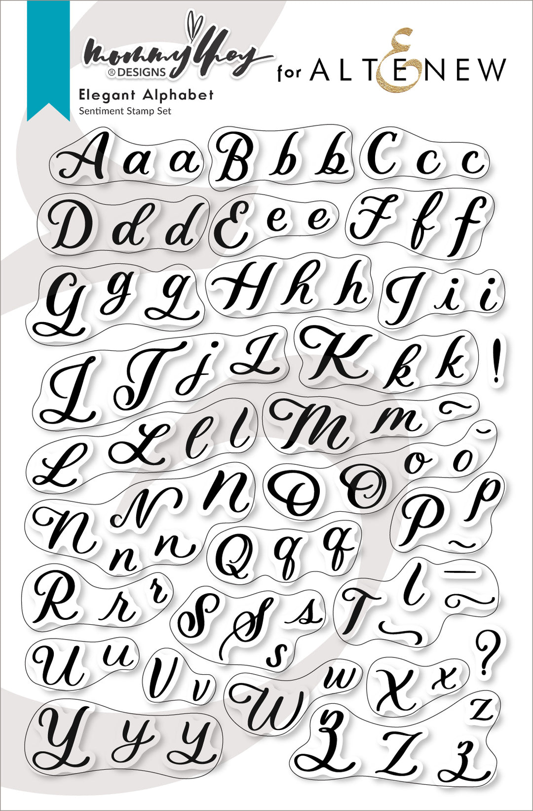 Clear Stamps Elegant Alphabet Stamp Set