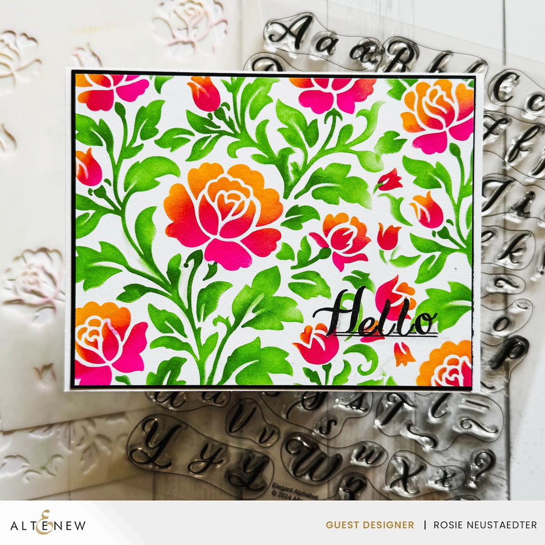 Clear Stamps Elegant Alphabet Stamp Set